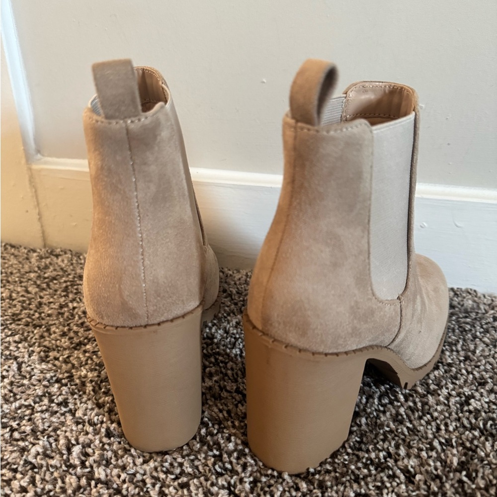 Soda Glove Ankle Boot Chunky Heel - image 3